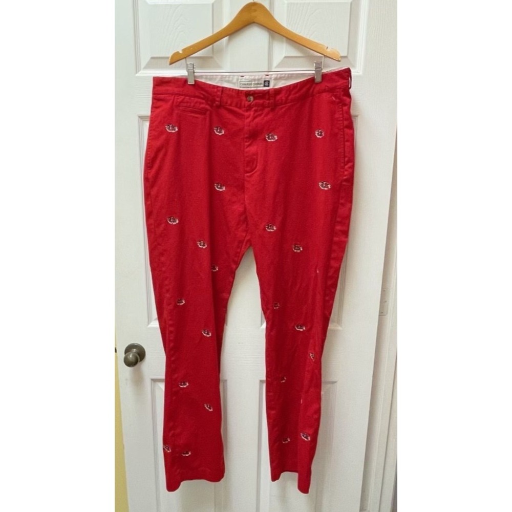 Campus Chinos Men's South Carolina Gamecocks Stadium Pants 40 x 34 Black AOP SEC